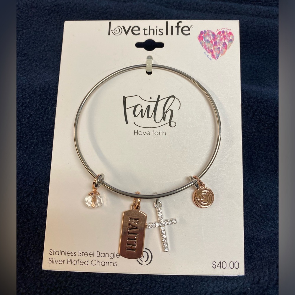 Bracelet, bangle with charms